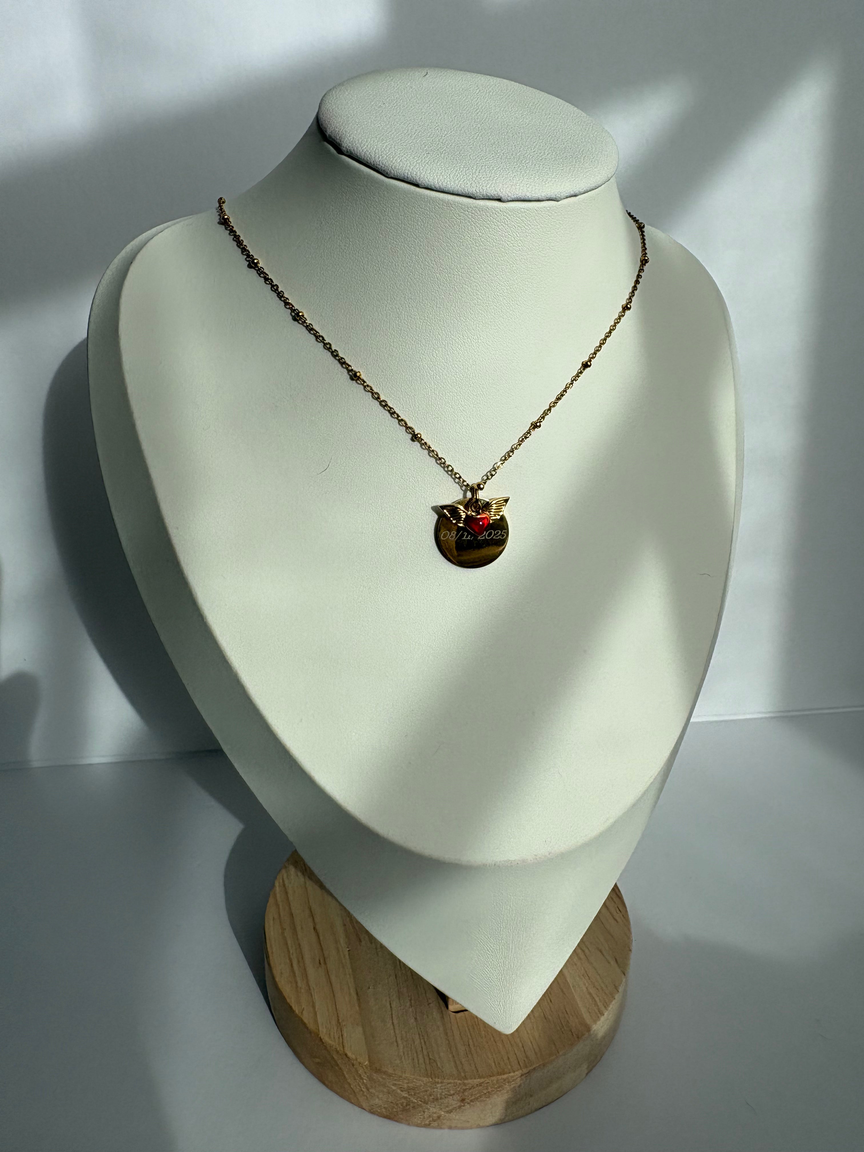Gravure collier Love U